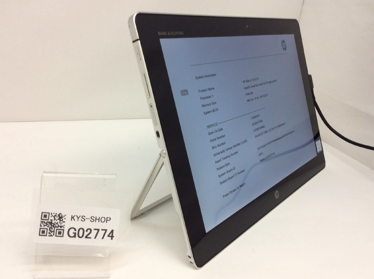 ジャンク/ HP HP Elite x2 1012 G1 Intel Core m3-6Y30 メモリ4.1GB