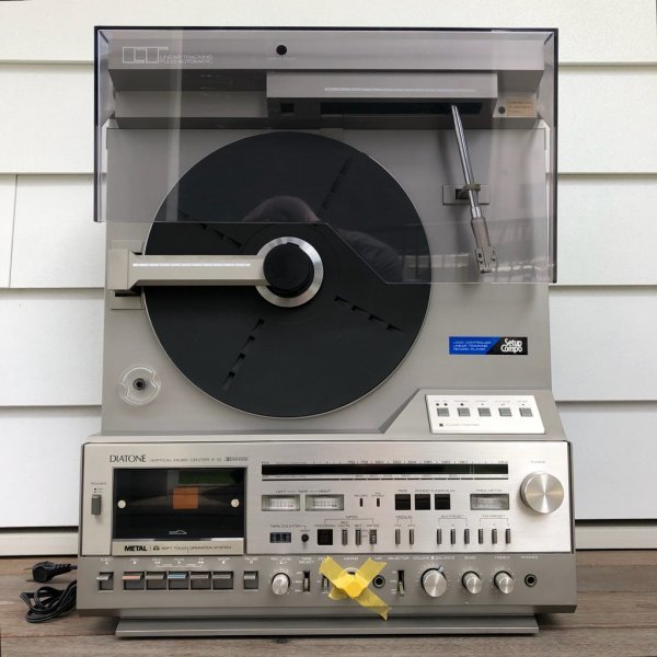 レコードプレイヤー　ジャンク　DIATONE 通電OK ジャンク DIATONE X-10 タテ型リニアトラッキング レコード