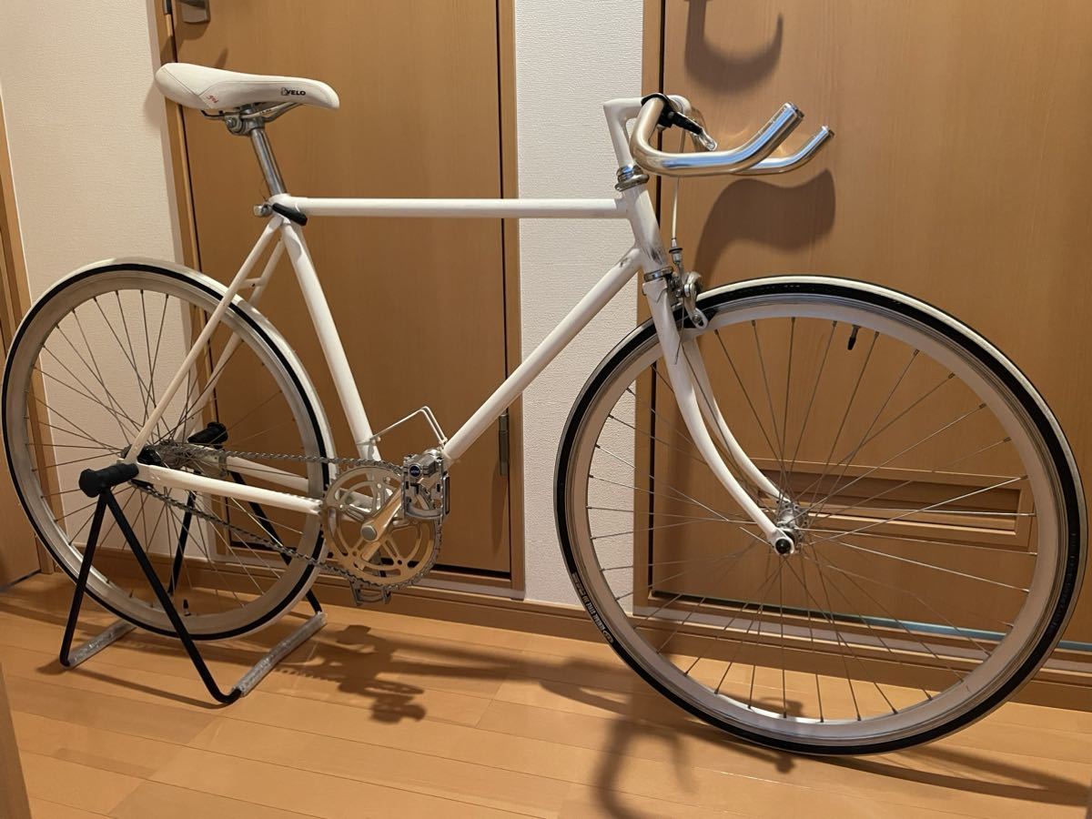 コースターブレーキ搭載ピストバイク ホワイト510mm 直接手渡し可 長野 