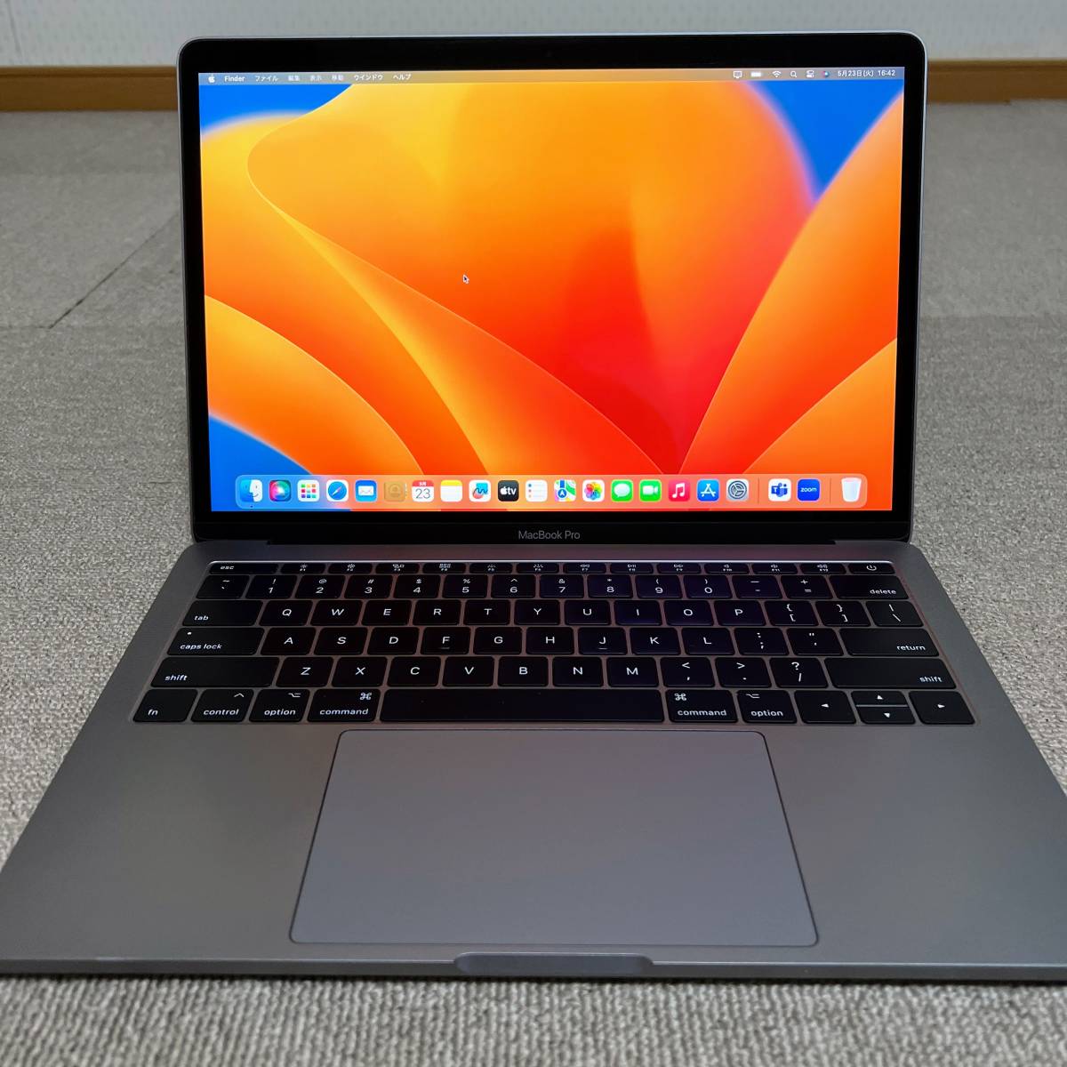 Apple MacBook Pro 13-inch A1708 2017 Core-i5 Memory:16GB Storage