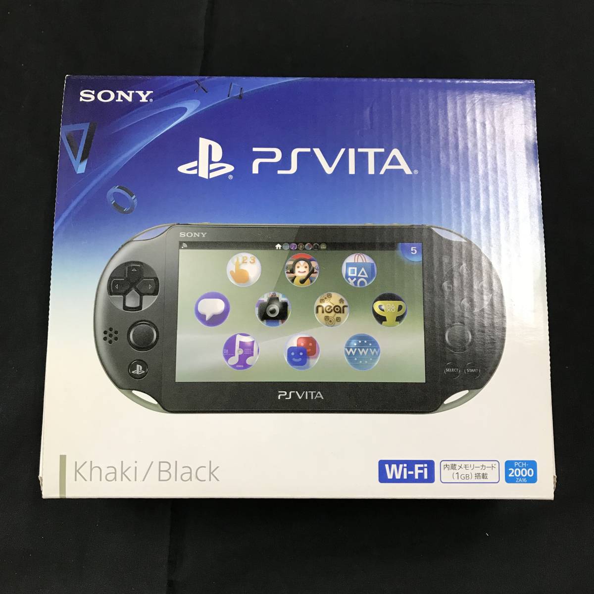 gr100 送料無料！画面ヤケ有り動作品 SONY PCH-2000 PSVITA PlayStation Vita 本体 カーキブラック 