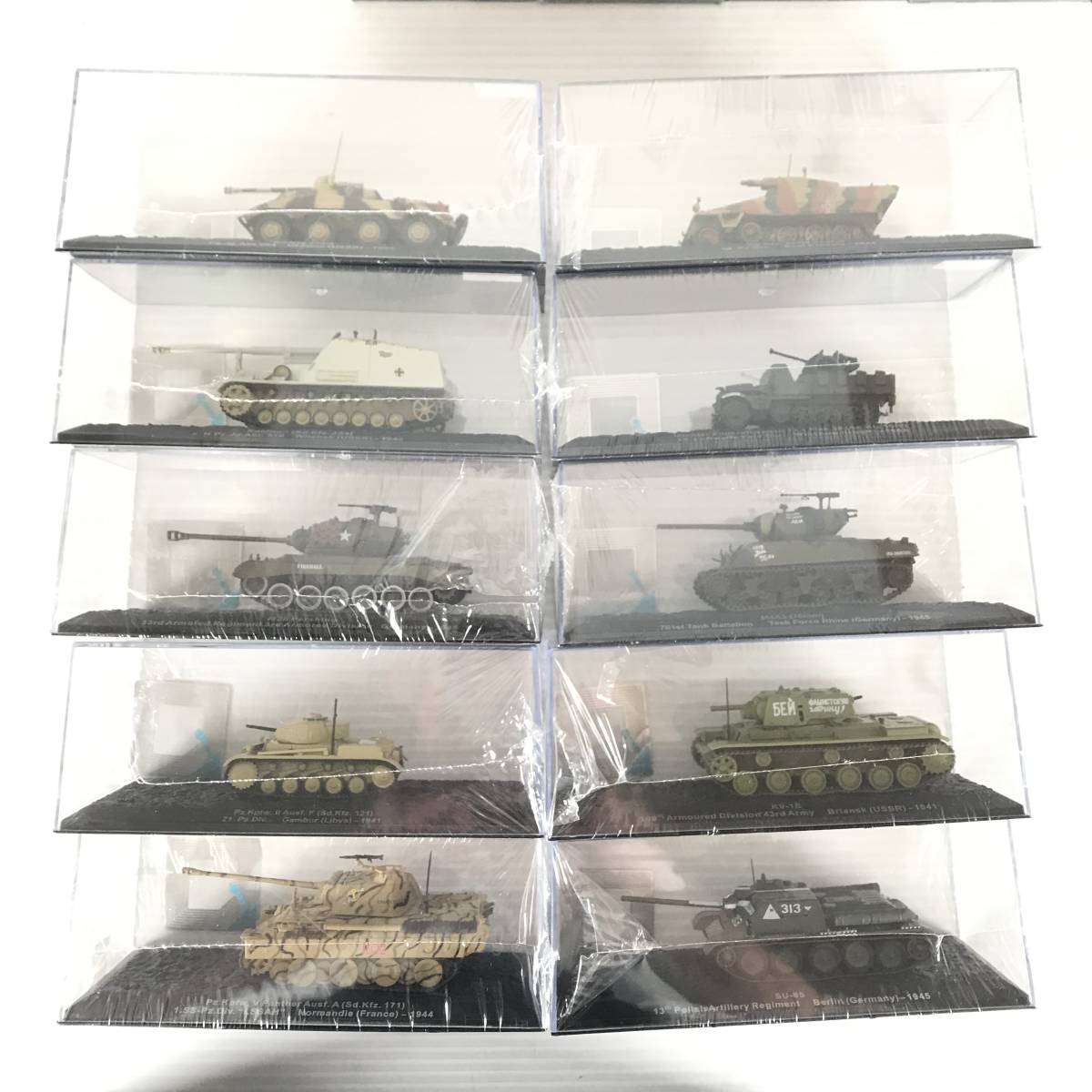 ★中古品★ DeAGOSTINI デアゴスティーニ プラモデル 戦車 75点セット まとめ 中古 デアゴスティーニ 美品