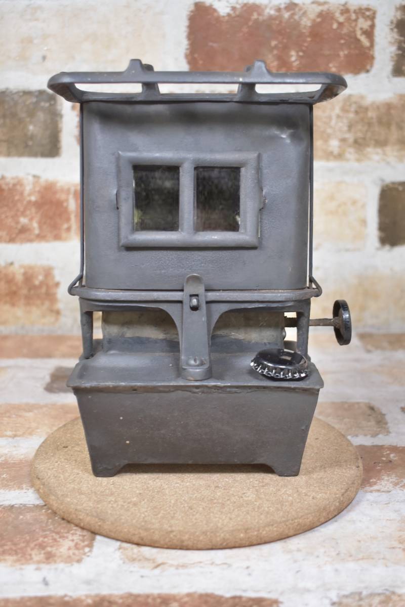 ★超激レア★ M.L. Nyberg & Company ストーブ シングルバーナー レイルロード キャンプ アイロン ヒーター アイロン 鋳鉄 暖炉 1895年