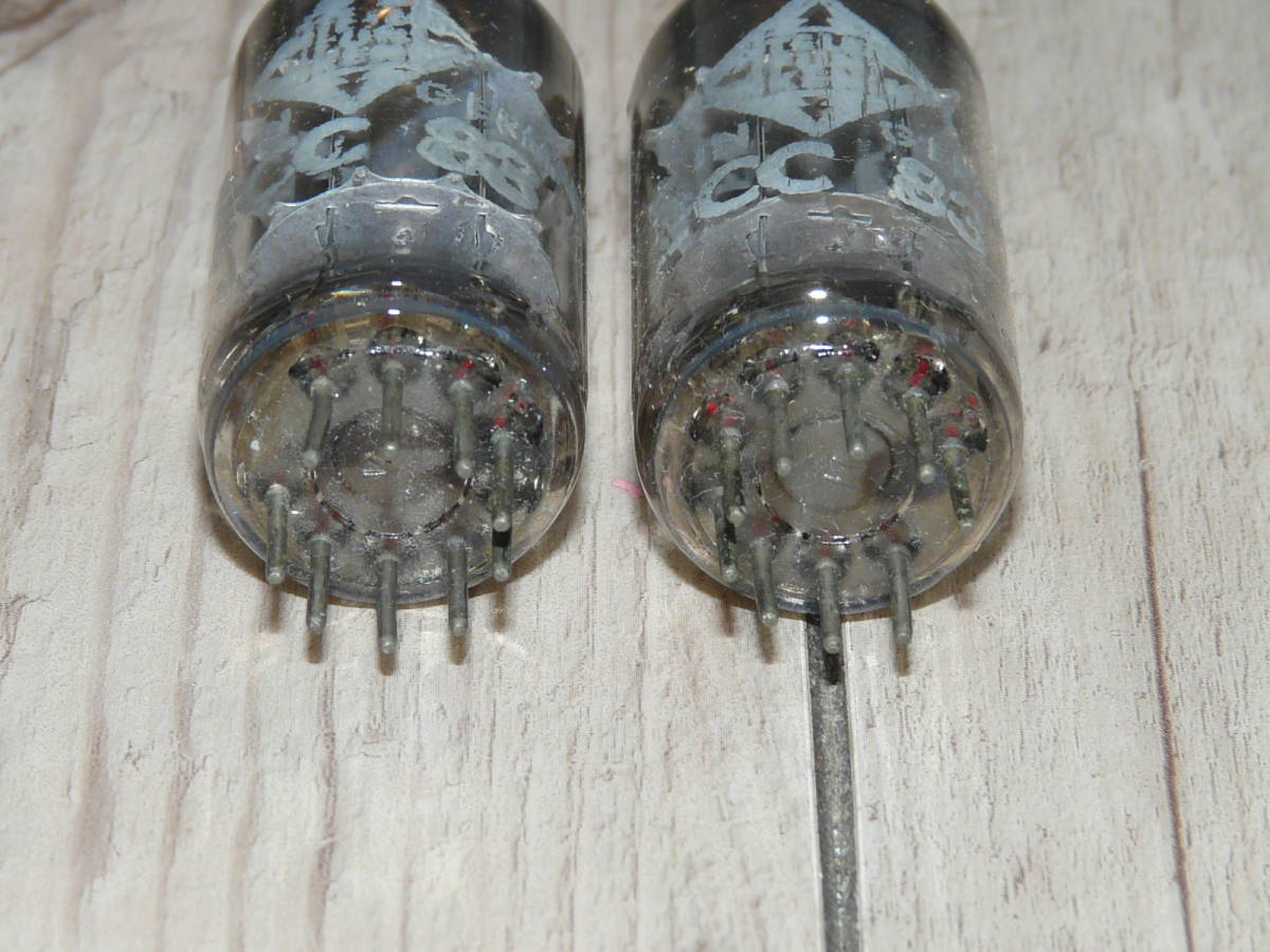 動作未確認 ジャンク品 TELEFUNKEN ECC83 真空管 2本 現状品 真空管