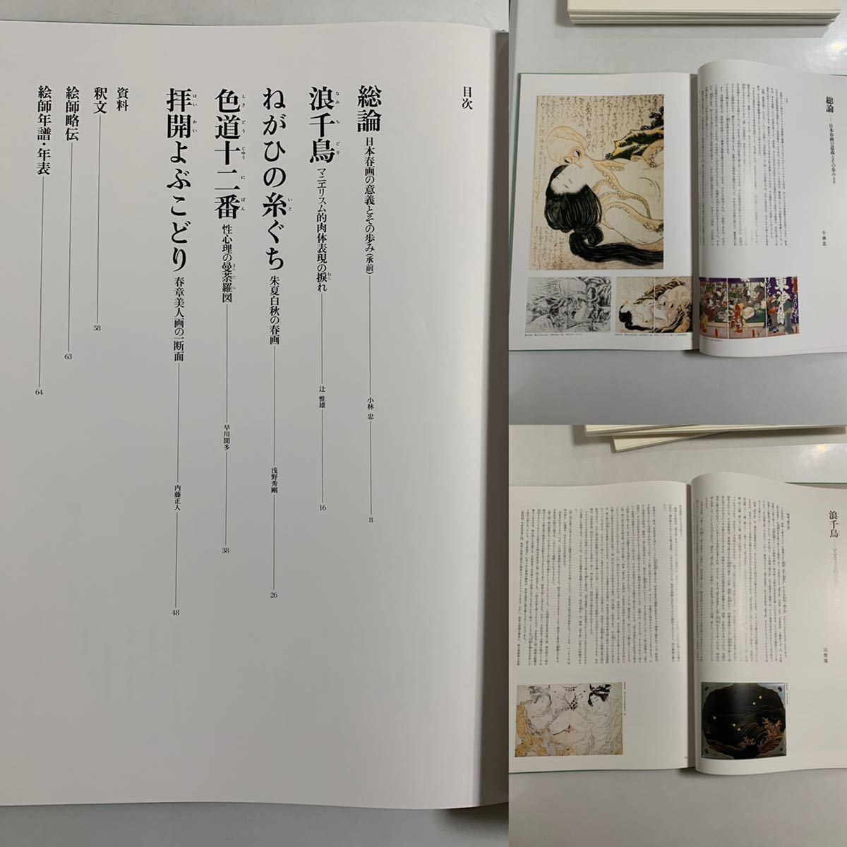 大型美術本 浮世絵秘蔵名品集 浪ちどり 学研研究社図版全48枚・解説