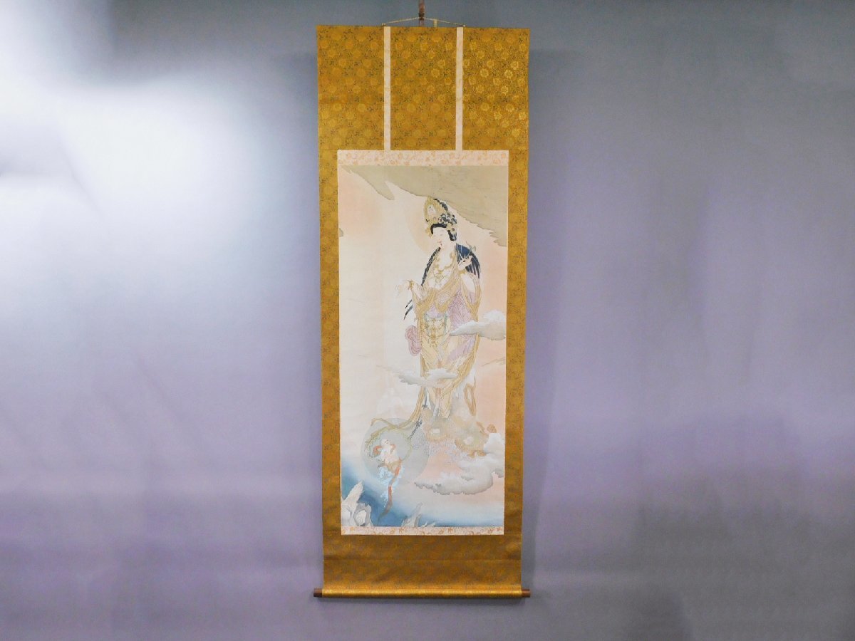 作者不詳 慈母観音図 仏画 絹本 掛軸 軸装 w230281 | ANAV.IT
