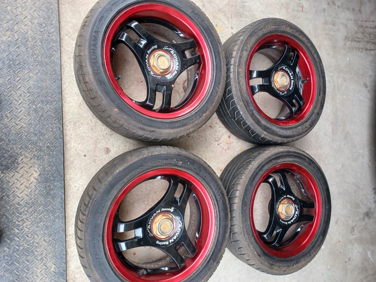ADVAN RACING SA3R スーパーアドバン 15インチホイール PCD100 4穴 