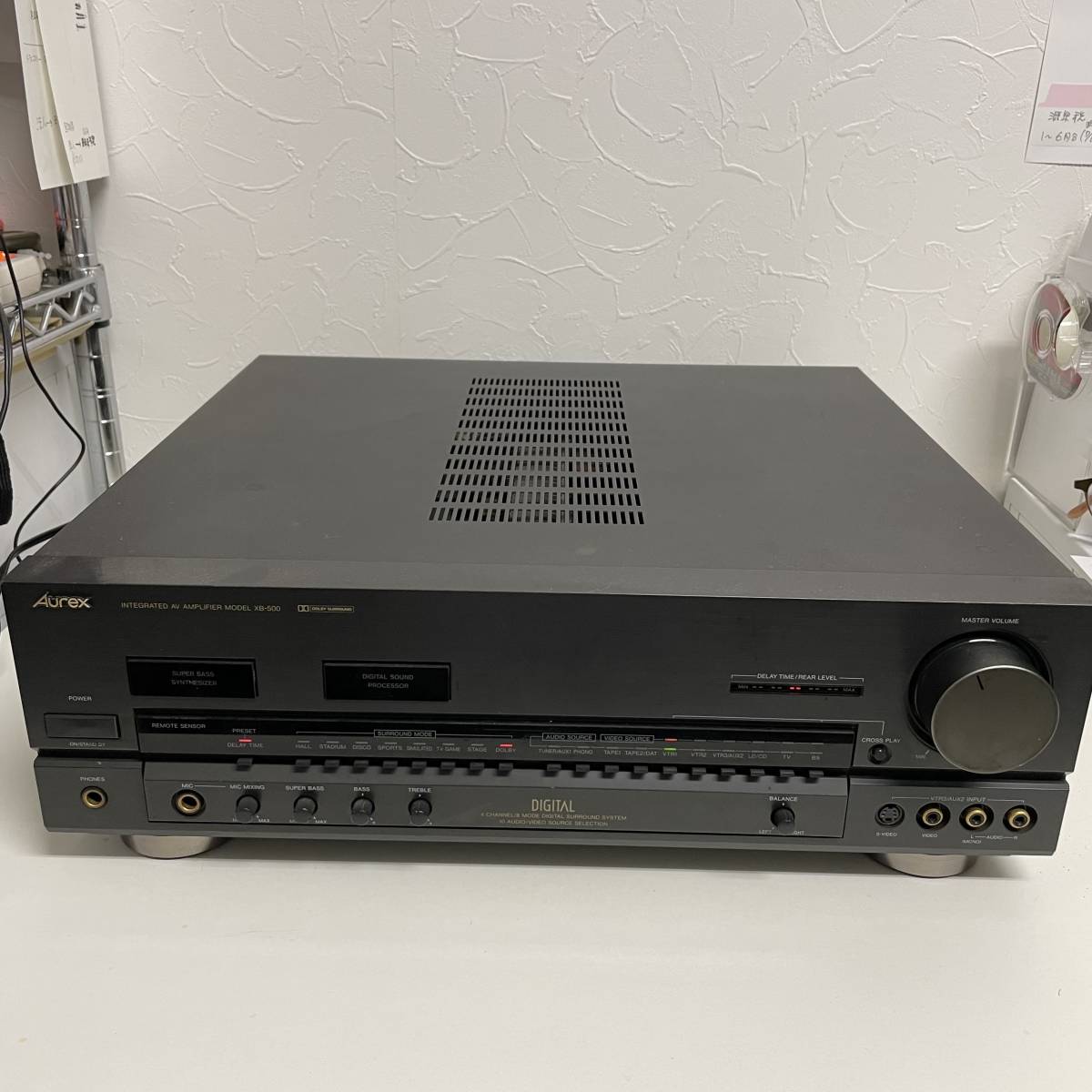 AUREX XB-500 AVアンプリファイヤー 取説付き 動作確認済み - メルカリ 