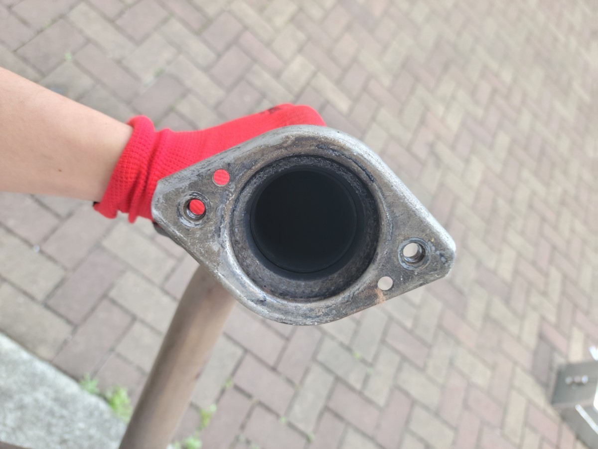 ホンダ フィット マフラー リアピース ワンオフ ストレート 直管 ge/gp  