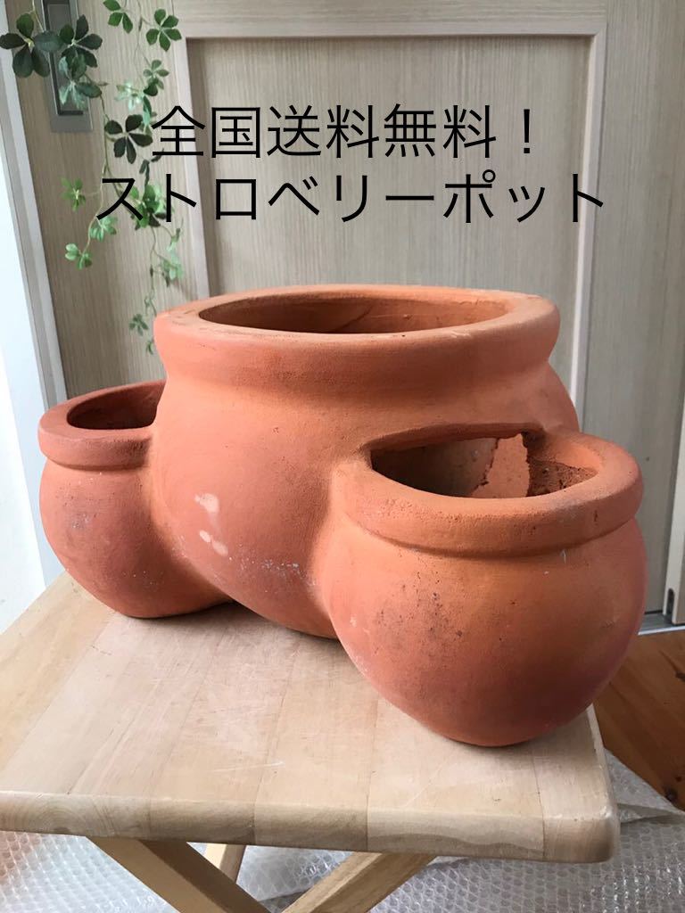 テラコッタ 大型ストロベリーポット 【公式通販】