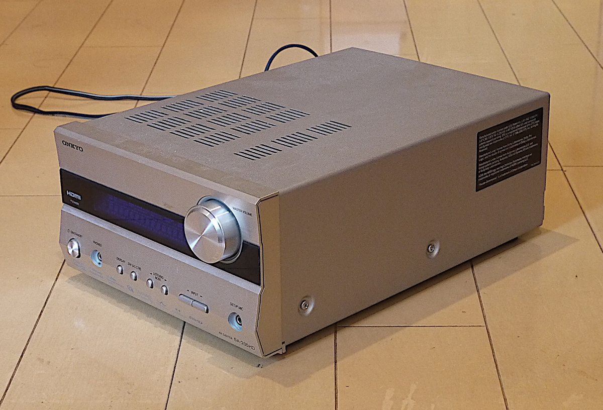 ONKYO SA-205HD AVアンプ マイクリモコン付き AVアンプ □ onkyo SA