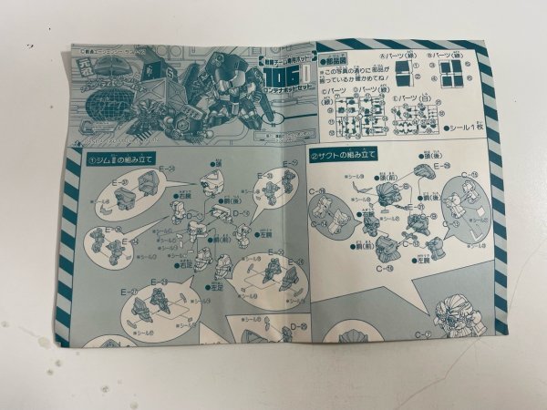 ご依頼品　元祖SDガンダム　説明書18枚セット レトロ玩具 機動戦士ガンダム 元祖SDガンダム 【説明書のみ】 106