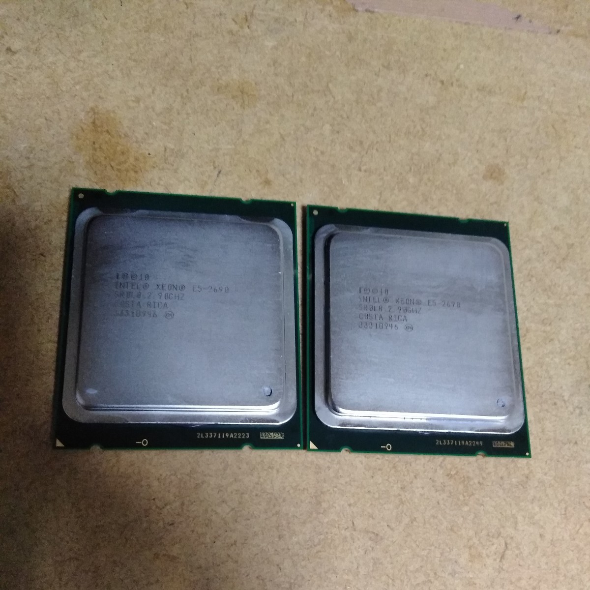 Xeon E5-2690 SR0L0 2.90GHz★ 2個セット★　同一ロット　動作品 