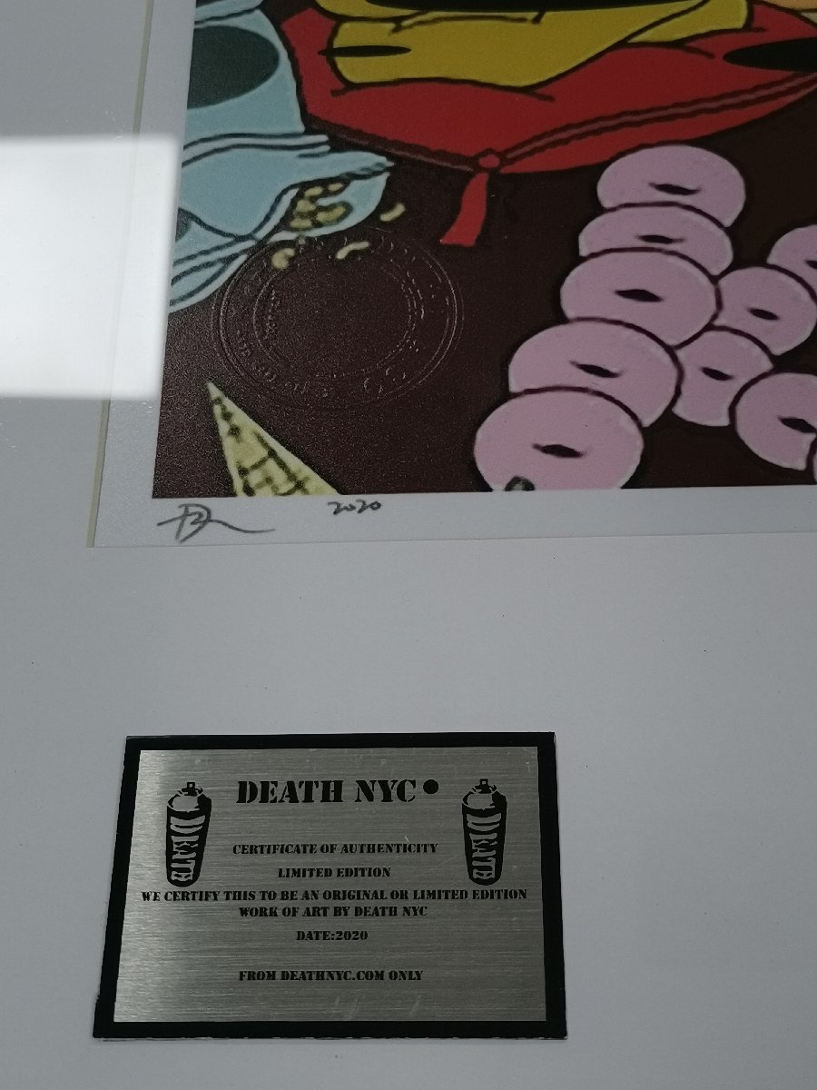 DEATH NYC 額付き 世界限定100枚 アートポスタードラゴンボール  