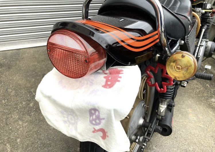 テールレンズ 当時物風 色抜け赤 z2 z1 kz900 750rs z750t z750f