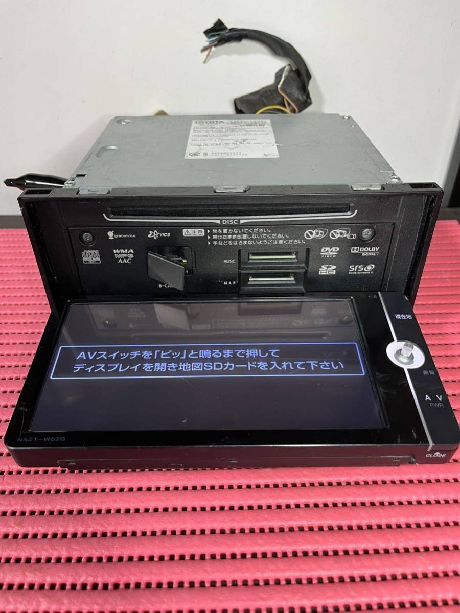 ☆TOYOTA トヨタ純正ナビ NSZT-W62G Bluetooth/CD/DVD/WMA/MP3/SD