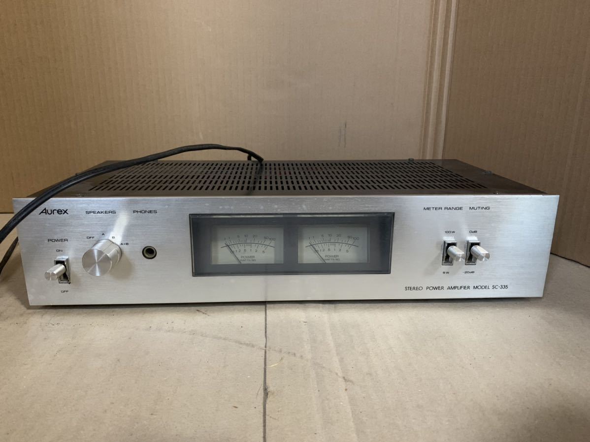 Aurex SC-335 STEREO 80W＋80W POWER AMPLIFIER 東芝 オーレックス