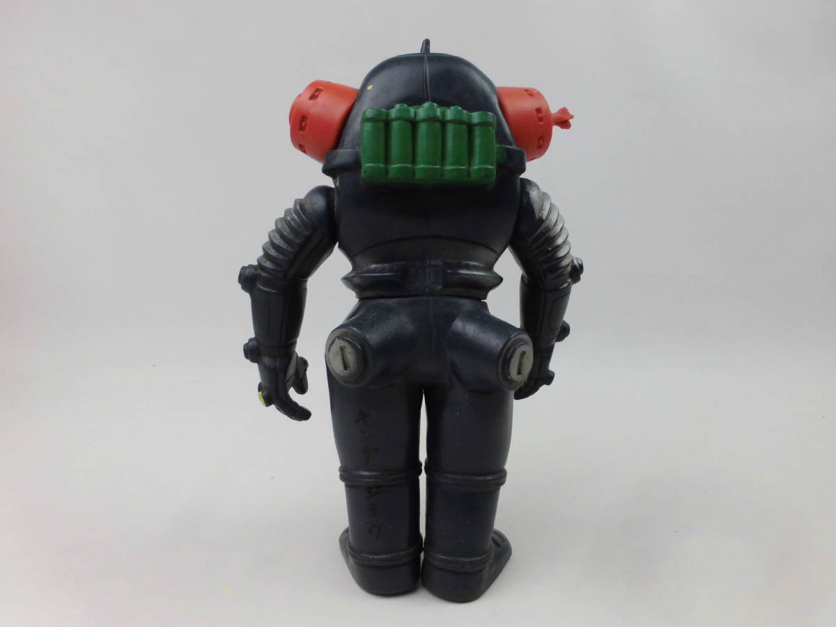当時物 ブルマァク 移行期 ブラックキングジョー ソフビ 高さ約21cm 