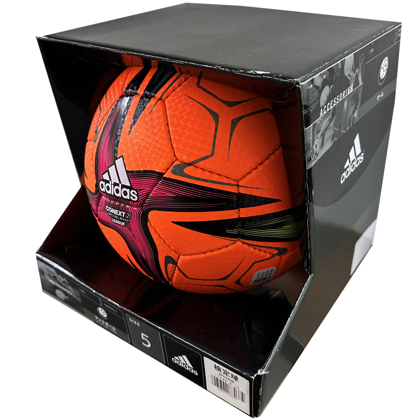 新品☆即決☆adidas コネクト21 リーグ5号球 オレンジ色 AF534OR