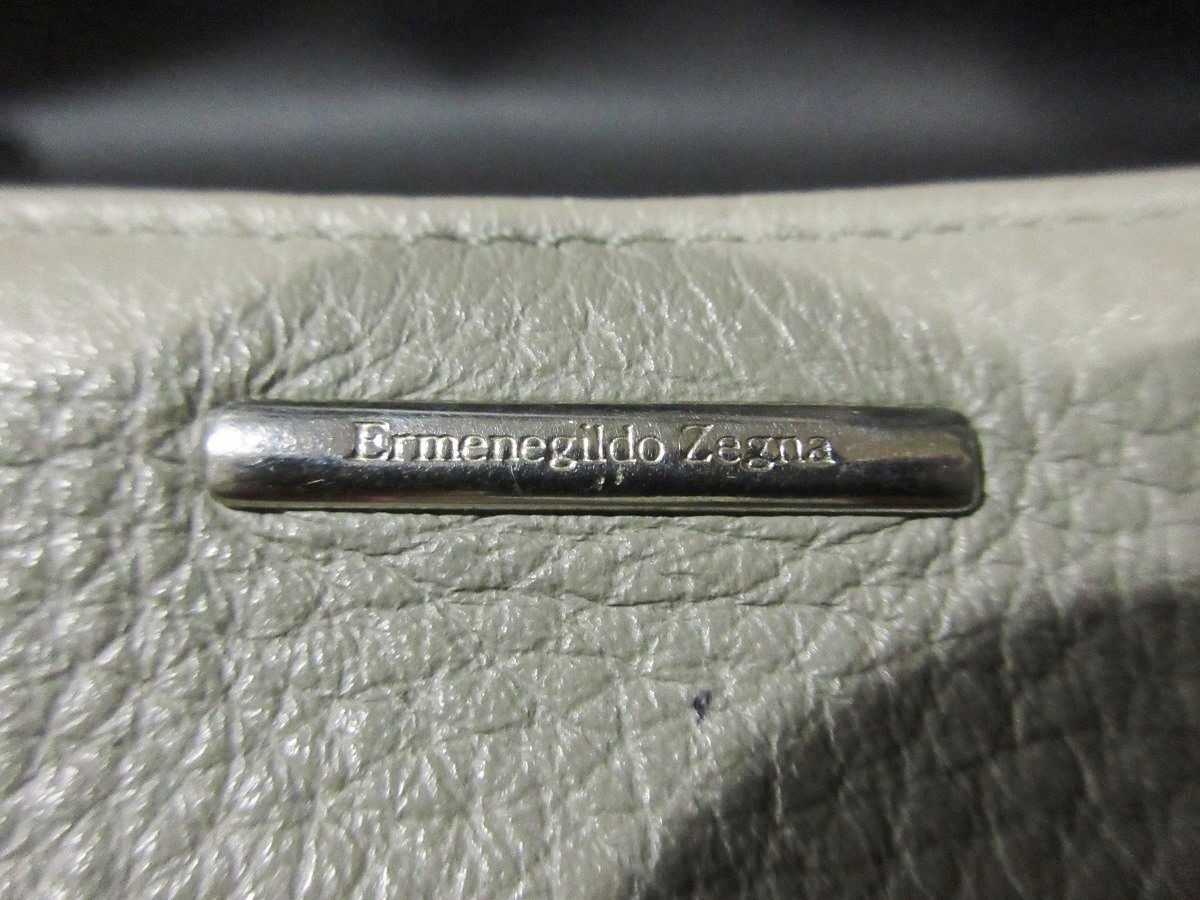エルメネジルド ゼニア Ermenegildo Zegna レザー トリプルジップ
