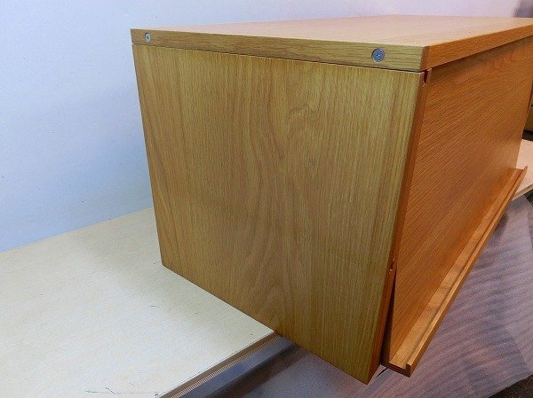 □MUJI 無印良品 スチールユニットシェルフ用 ボックス フラップ扉