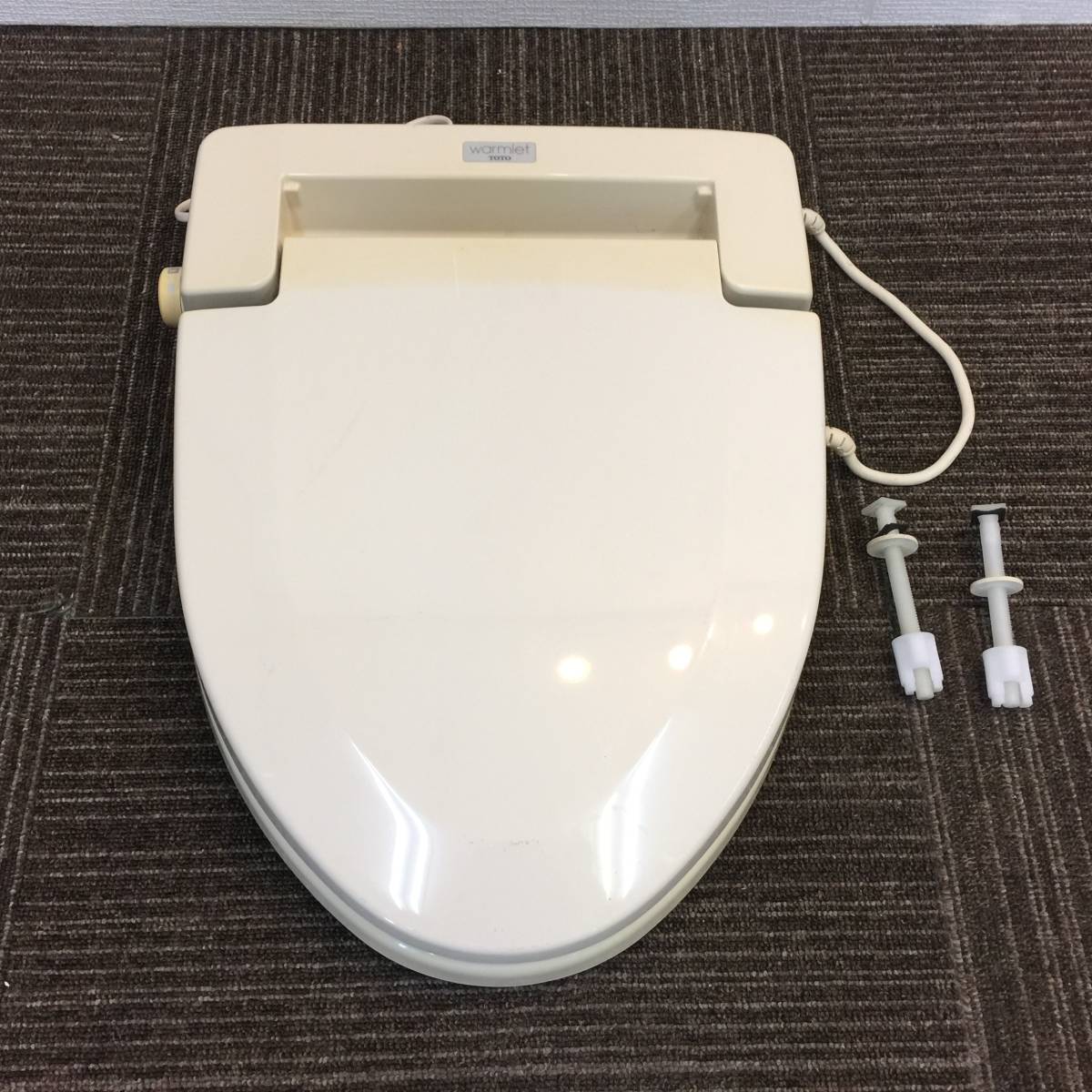 【美品】ウォームレット 暖房便座 TOTO 中古品 アイボリー 中古】TOTO ウォームレット 暖房便座「TCF211」☆#SC1(パステル