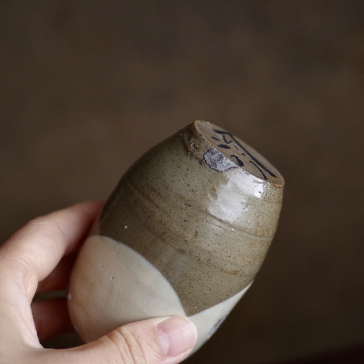 白丹波 幕掛徳利 江戸期 酒器 振出 茶道具 花器 花瓶 古民藝 骨董