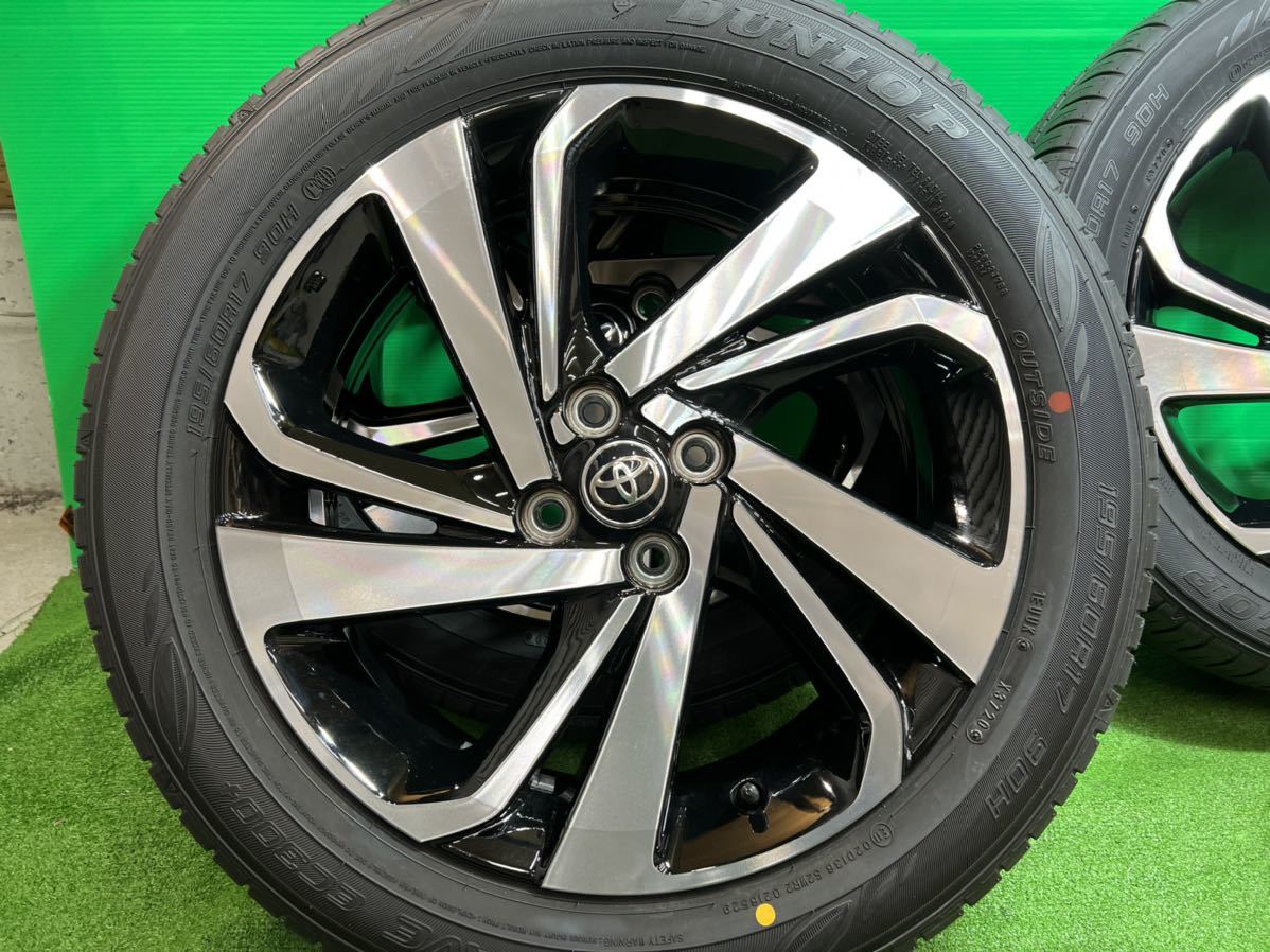 タ*オ様 195/60R17 ライズ　新車外し　4本セット　ダンロップ　ロッキー ☆新車外し良好品☆トヨタ☆ライズ☆純正タイヤホイール4本セット 2020