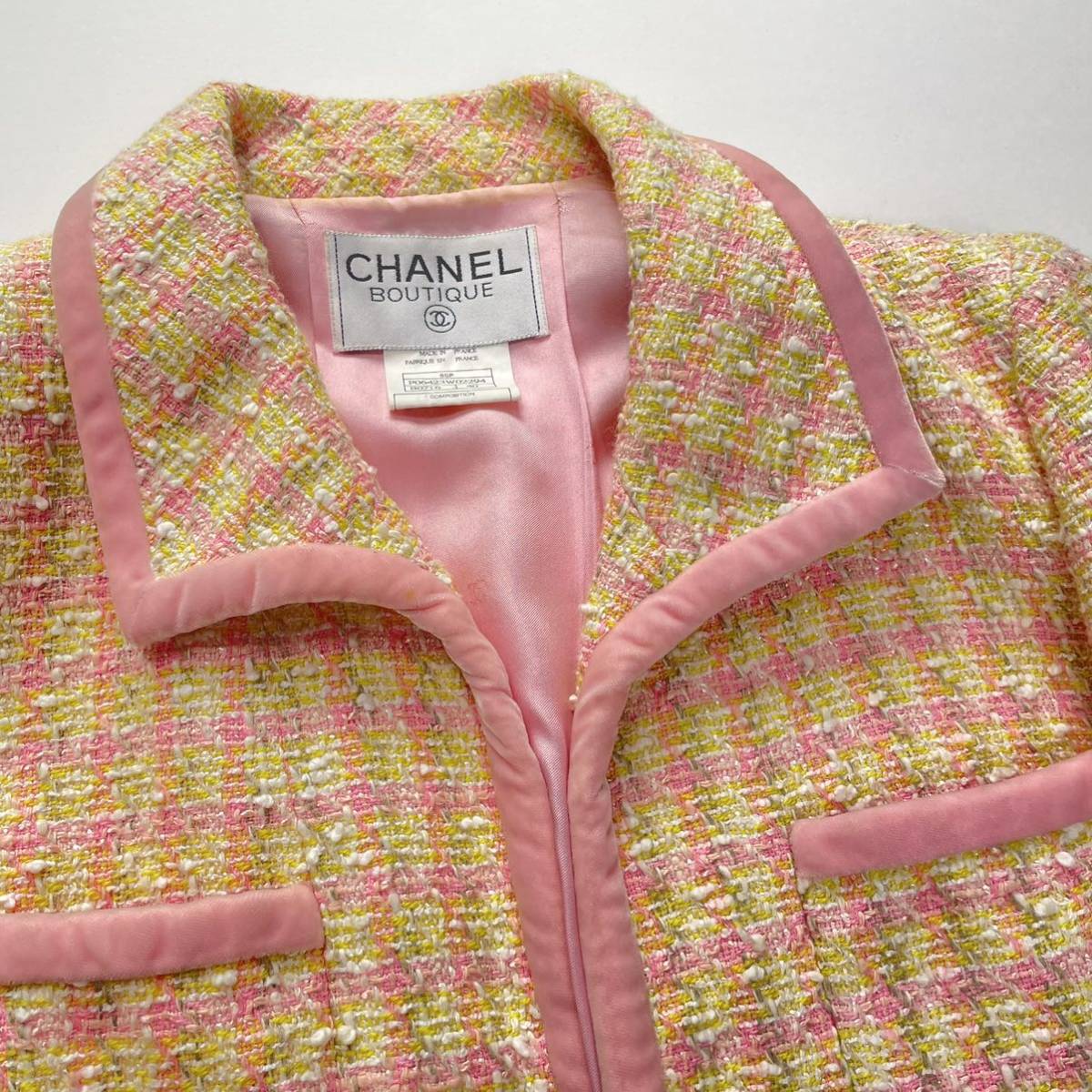 レア CHANEL シャネル ツイード スーツ ジャケット スカート 