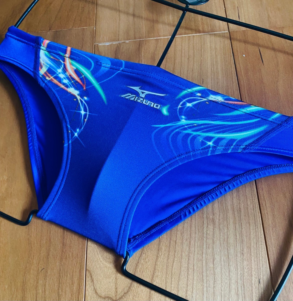 レア】MIZUNO / マイティライン / 140サイズ / 光沢 / ブルー / 競泳 