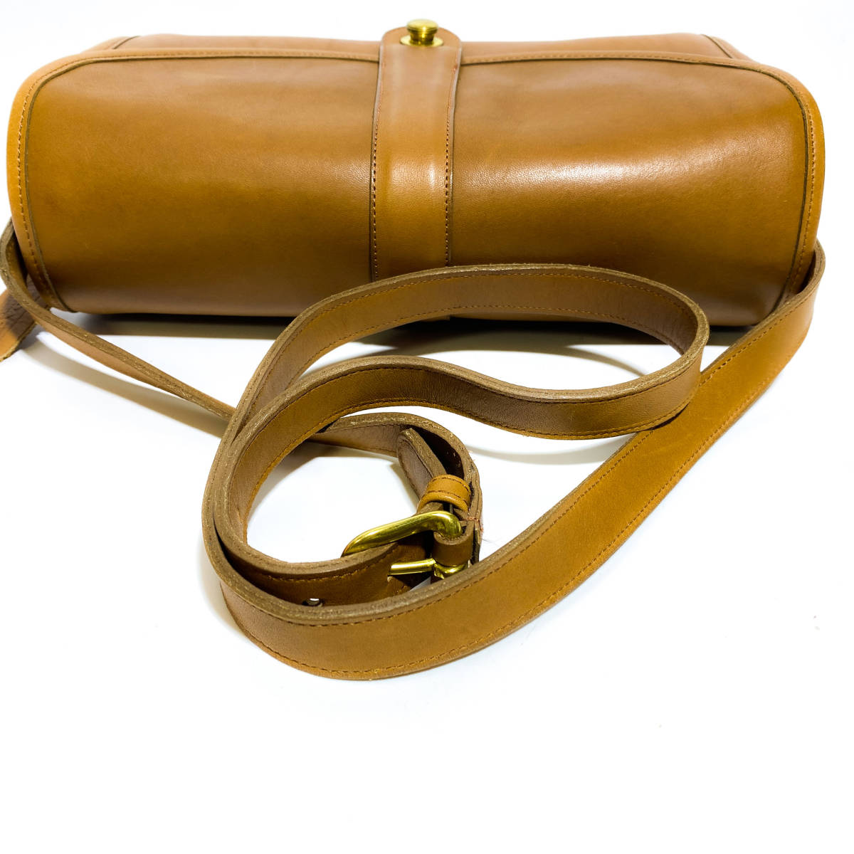 COACH オールドコーチ USA製 本革 プッシュロック ショルダーバッグ 茶 COACH オールドコーチ USA製 本革 プッシュロック ショルダーバッグ 茶