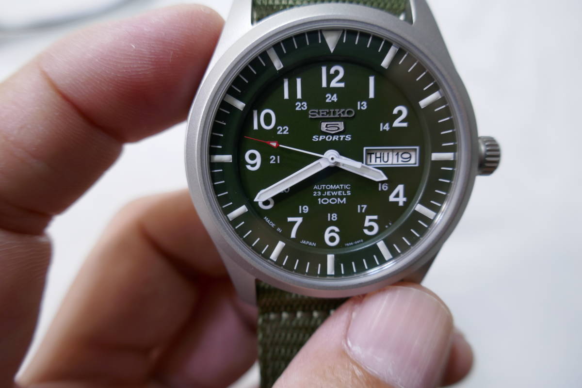 極美品 7S36-03J0 シースルーバック SEIKO セイコー 5 SPORTS/ファイブ 