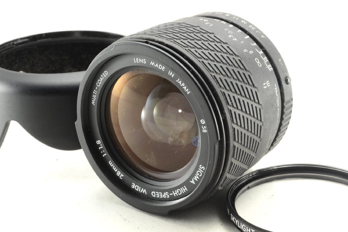 28mm Sigma | F1.8 SIGMA f⁄1.8 Wide Aspherical WIDE High-Speed 
