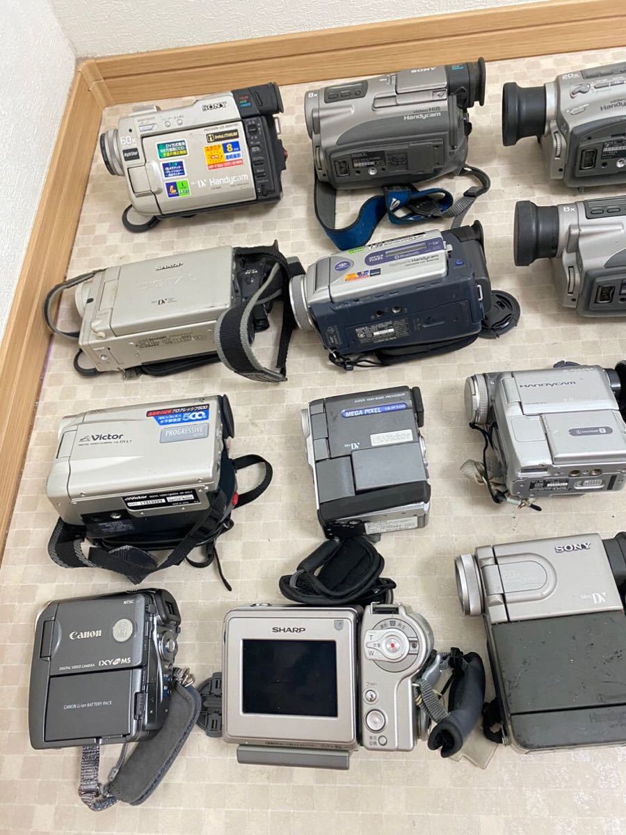 ビデオカメラ SONY SHARP Canon Victor MVC-FD200 DCR-PC7 DCR-TRV50  