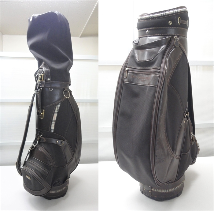 ☆即決☆BURBERRY GOLF☆キャディバッグ☆バーバリー☆ダークブラウン
