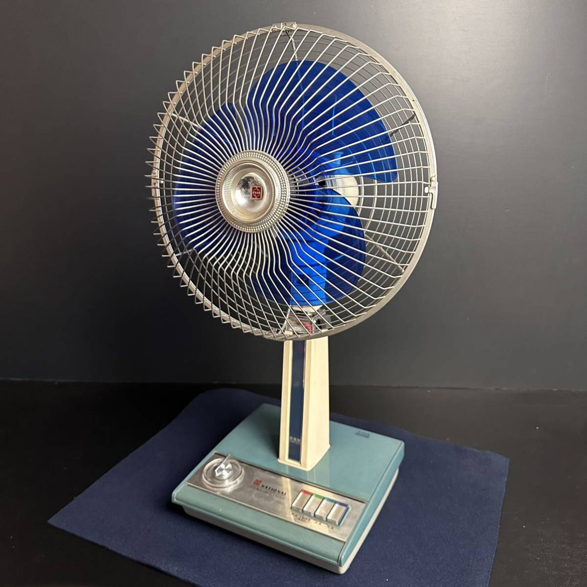 [CT420] National ナショナル 扇風機 お座敷扇 F-30KIC 3枚羽根 30cm 松下電器 家電 アンティーク 昭和レトロ 動作品