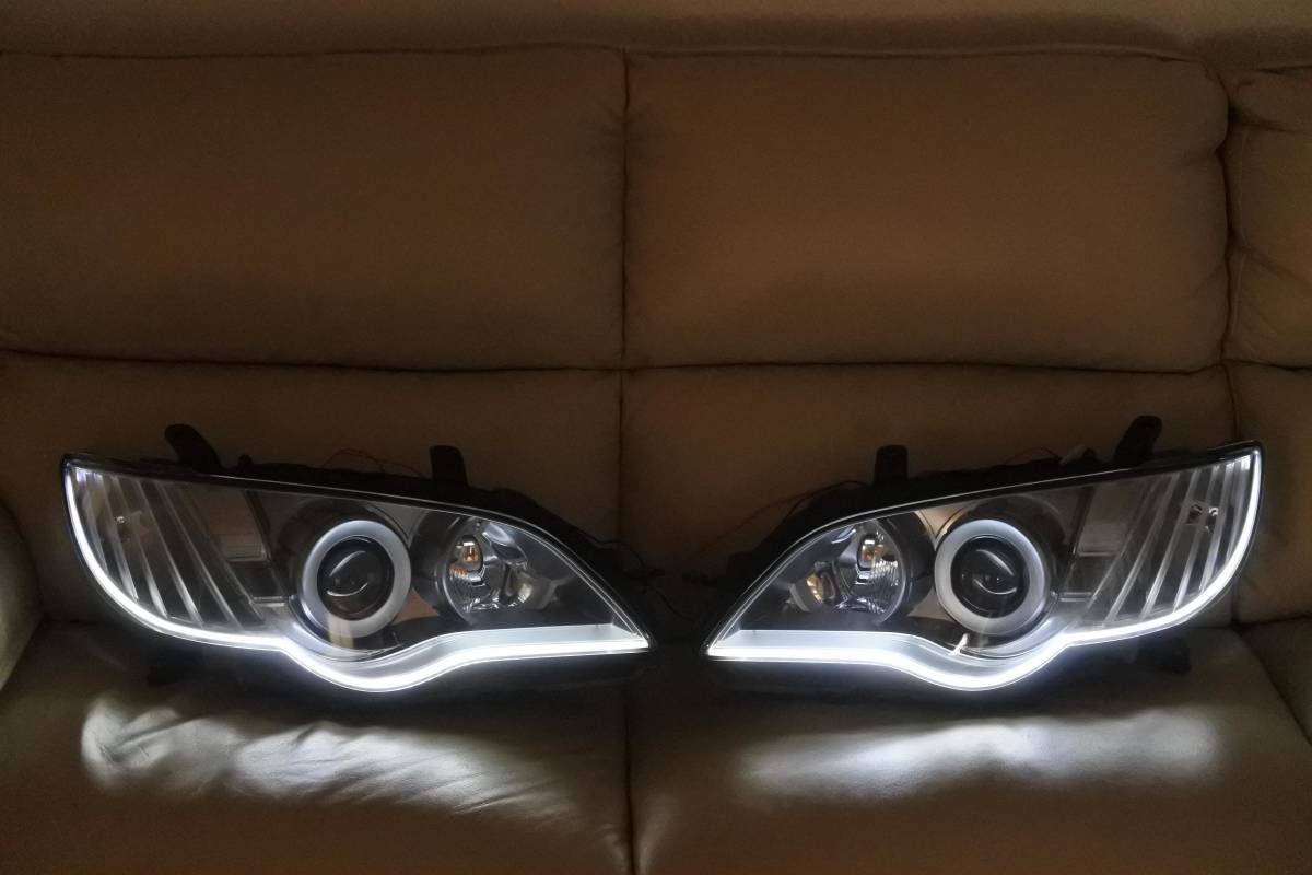 超美品 レガシィBP5/BL5 後期 インナー艶消しフラットシルバーヘッド  