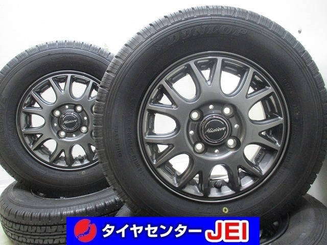 12インチ 145R12 6PR 3.5J+42 100 ダンロップ バリ溝 軽トラ/軽バン 