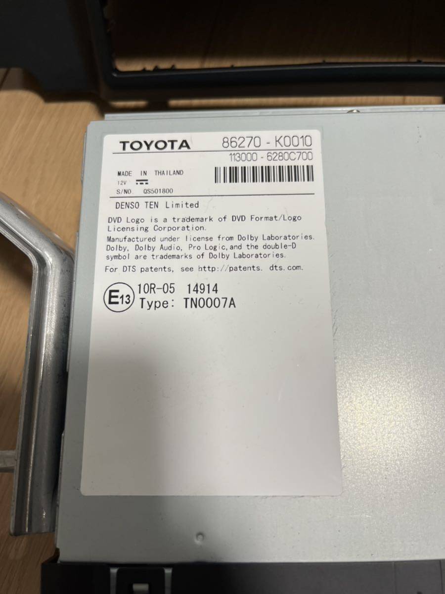 アルファード ヴェルファイア CD/DVDキット 純正オプション 86270 