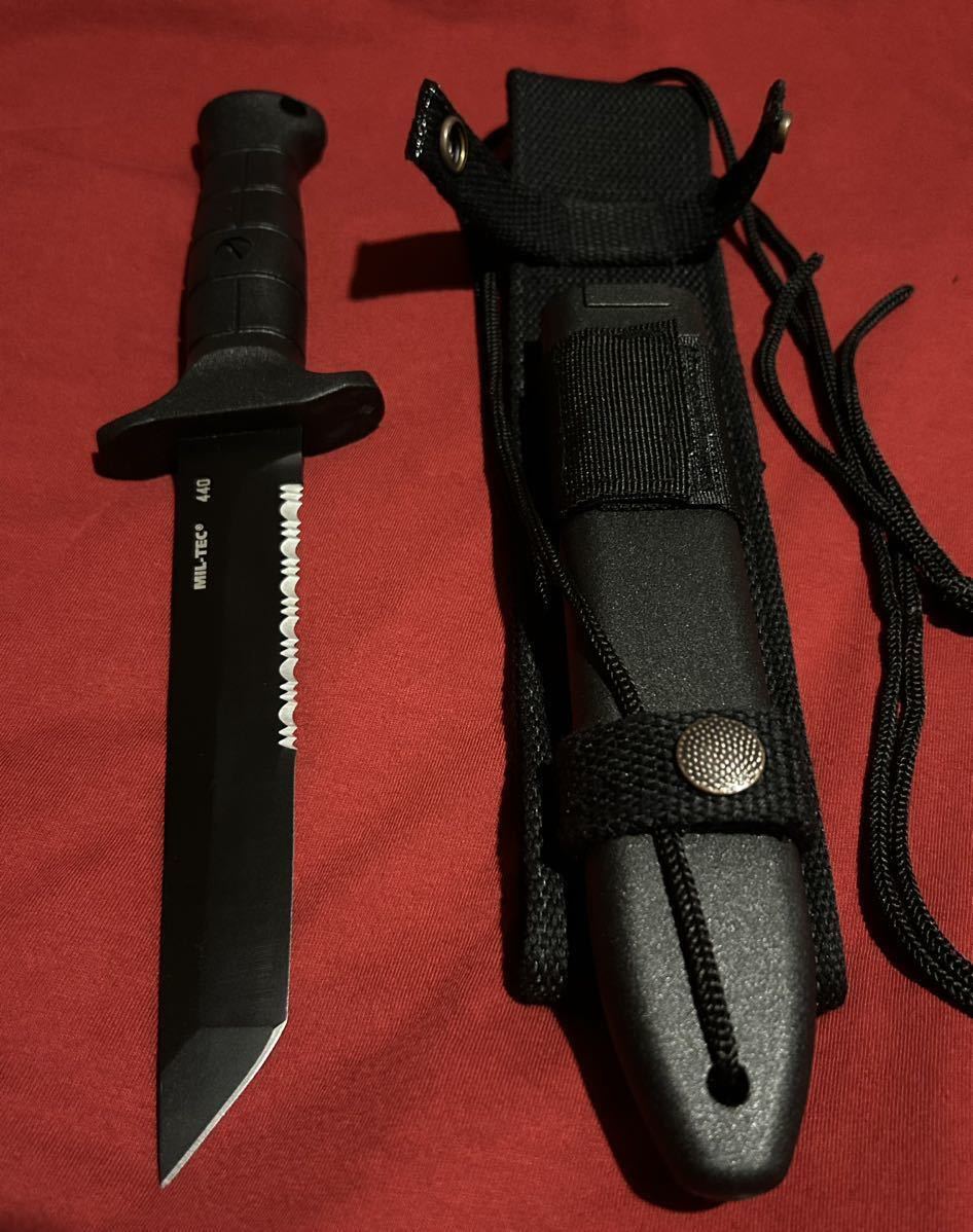 BW KM 0 MIL-TEC コンバット 固定刃ナイフ ドイツ軍 鞘付き ミリタリー 