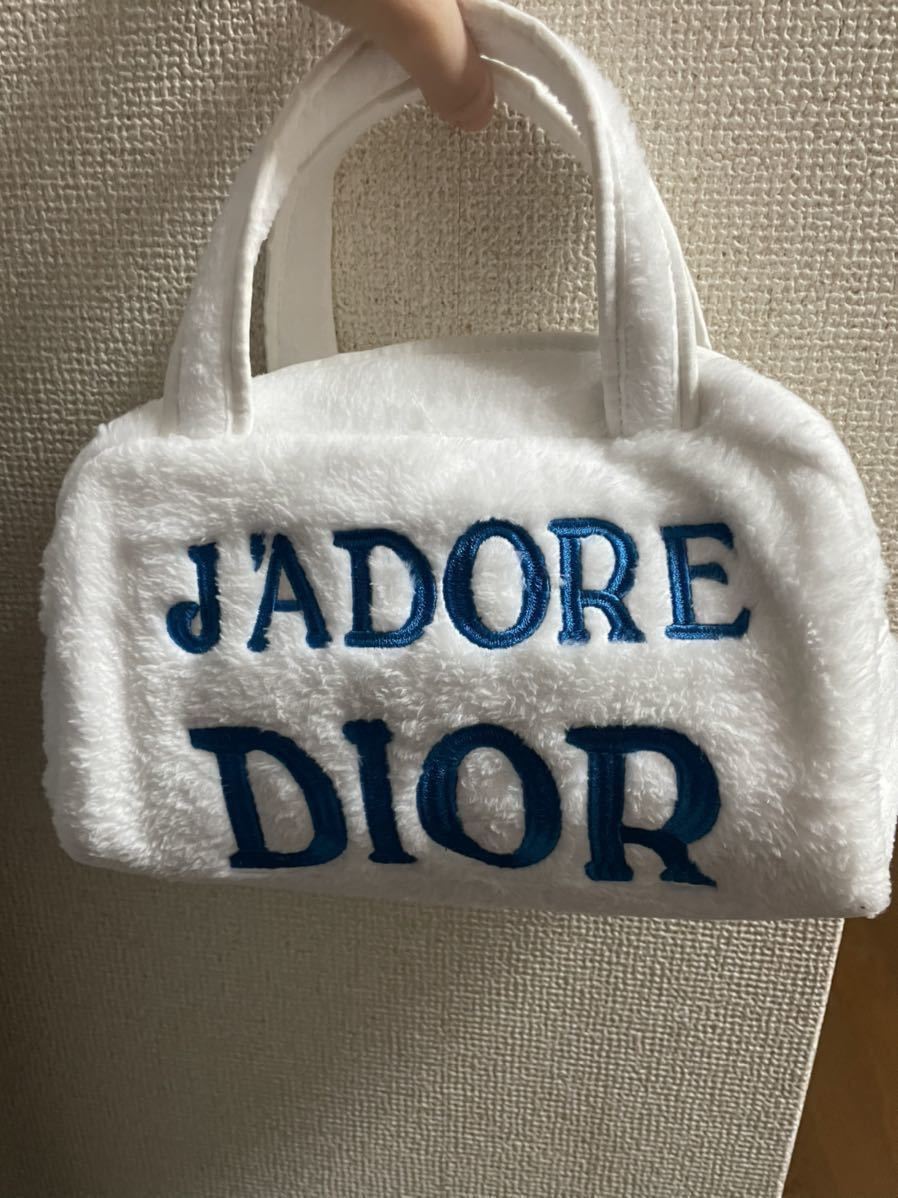 ジャドールディオール J'ADORE DIOR ミニハンドバッグ ブルー×ホワイト