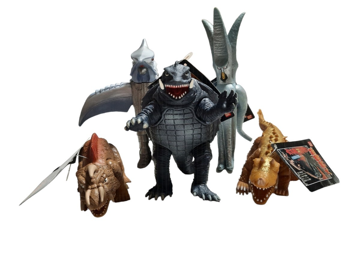 大映怪獣シリーズ 04 大怪獣ガメラ/05 冷凍怪獣バルゴン/07 宇宙怪獣バイラス/09 大魔獣ジャイガー/10 深海怪獣ジグラ ５体ともタグ付き 