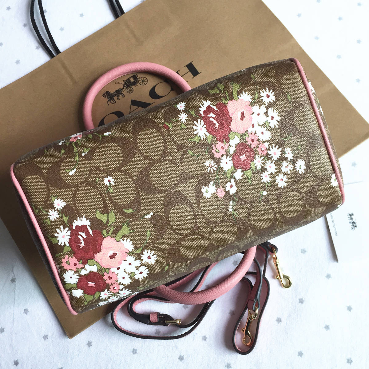 新品未使用】COACH コーチバッグ F29631 花柄 ハンドバッグ ショルダー 