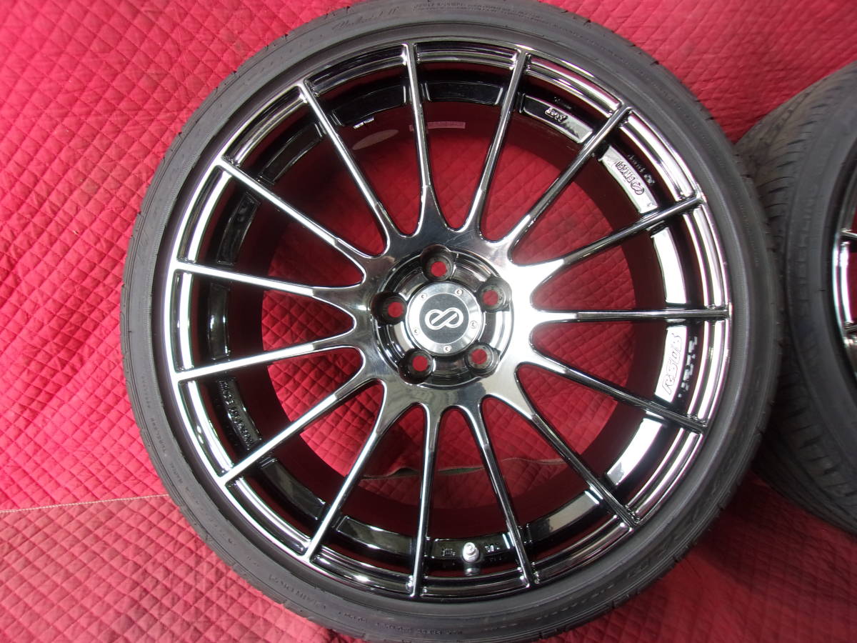 中古セット】 ENKEI RS05 18インチ 8J +35 +48 5H100 ＆ 215/40R18 