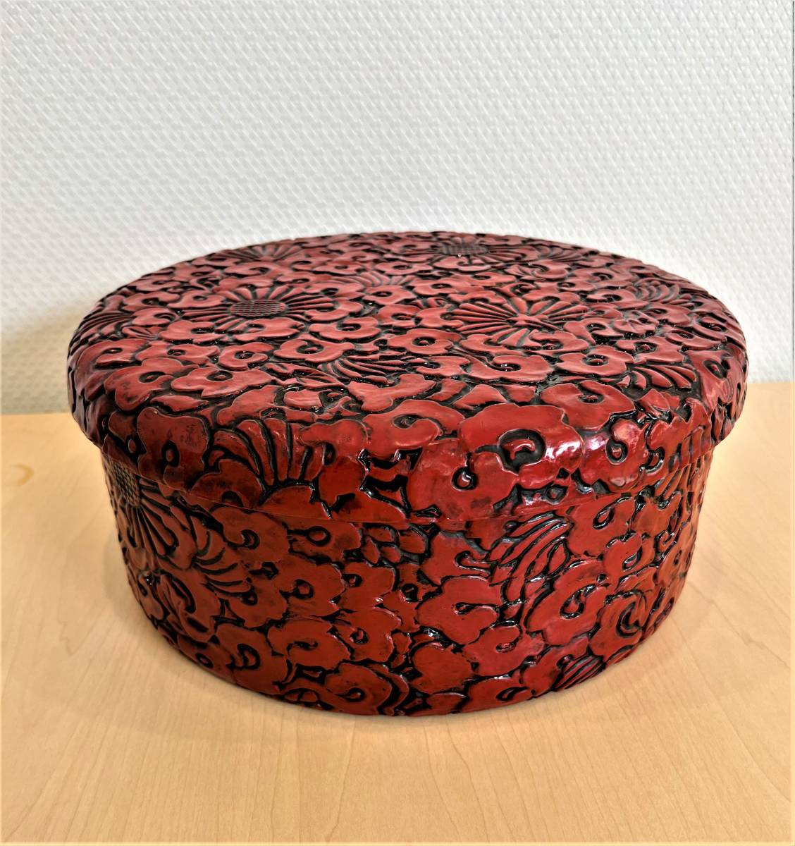 中古　堆朱　茶器　茶道具　漆器　工芸/1016