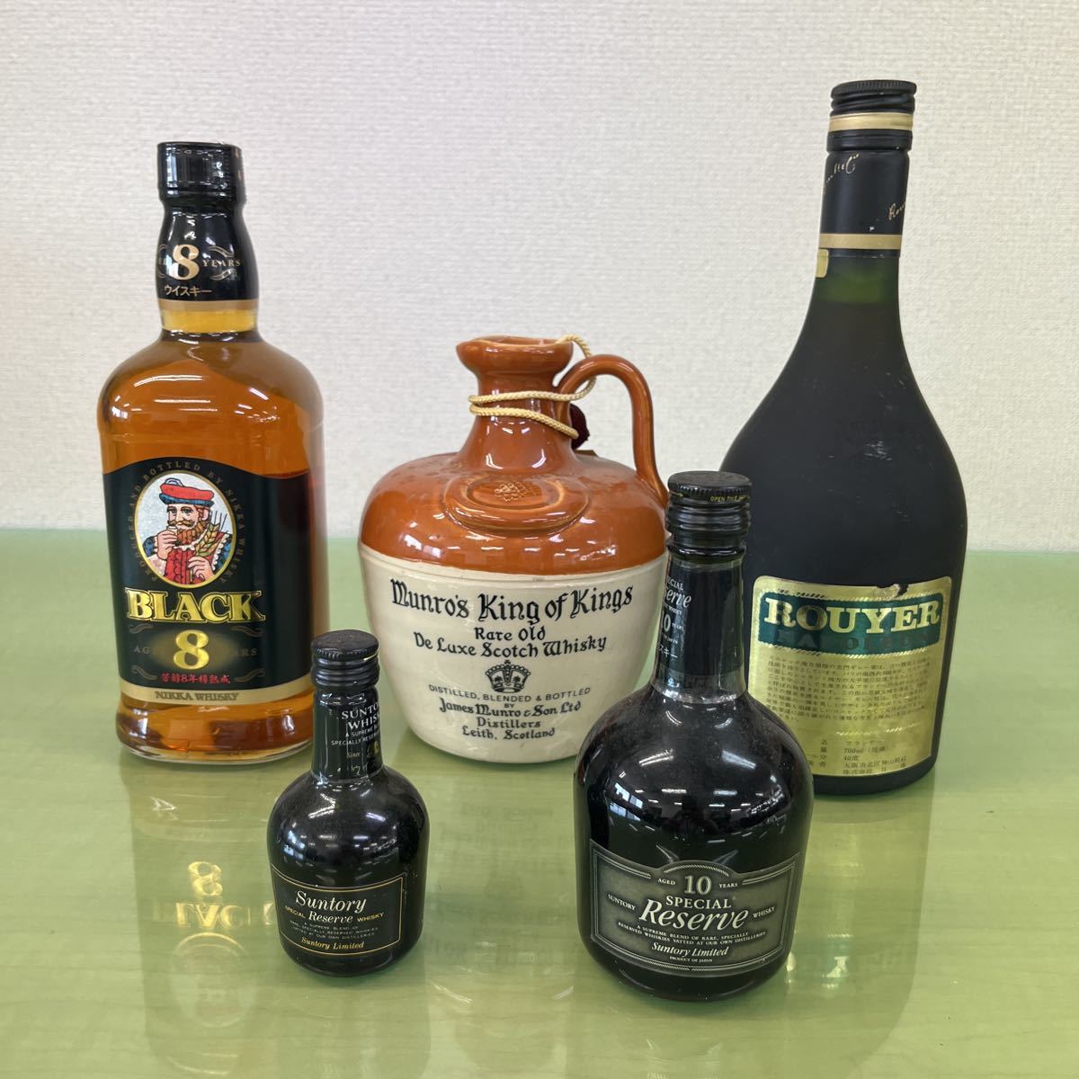 △古酒 5点まとめて ウイスキー ブランデー ブラックニッカ Munro's
