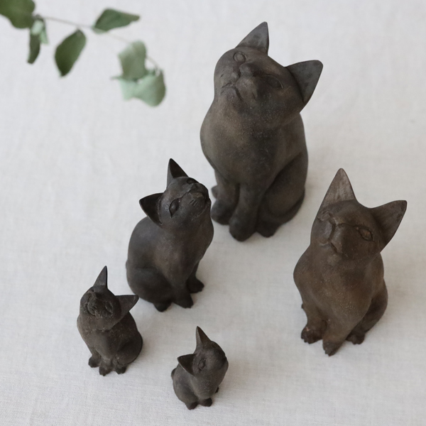 夏しつらえSALE 5匹セット 天然無垢ウッド 手彫り木彫りART