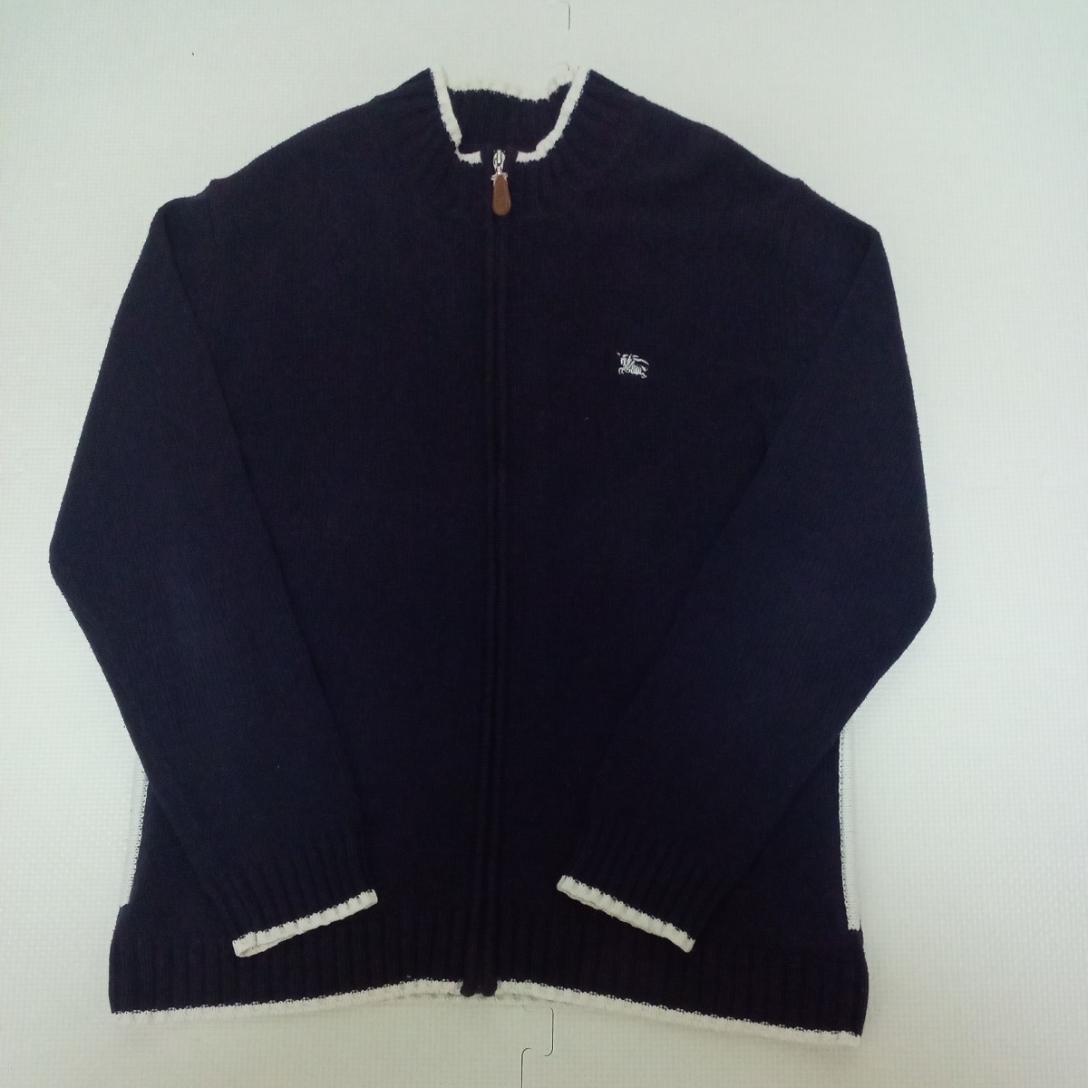 バーバリーブラックレーベル BURBERRY BLACK LABEL ジップアップニット 