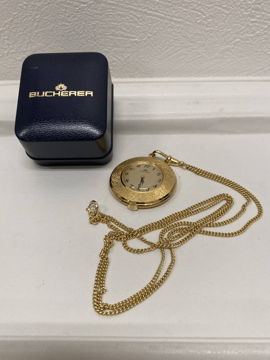 22786 手巻き時計 稼働品 BUCHERER ブッフェラー ペンダントウォッチ 