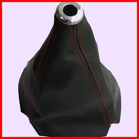 【限定！特価！】 ★黒★ カバー ブーツ 汎用 ( ノブ 赤 シフト )( 高級 調 カーアクセサリー レザー )_1